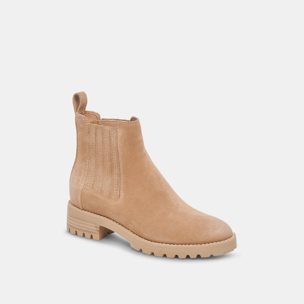 Dolce Vita Fraya H2o Booties Taupe Suede