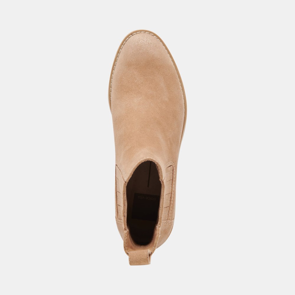 Dolce Vita Fraya H2o Booties Taupe Suede