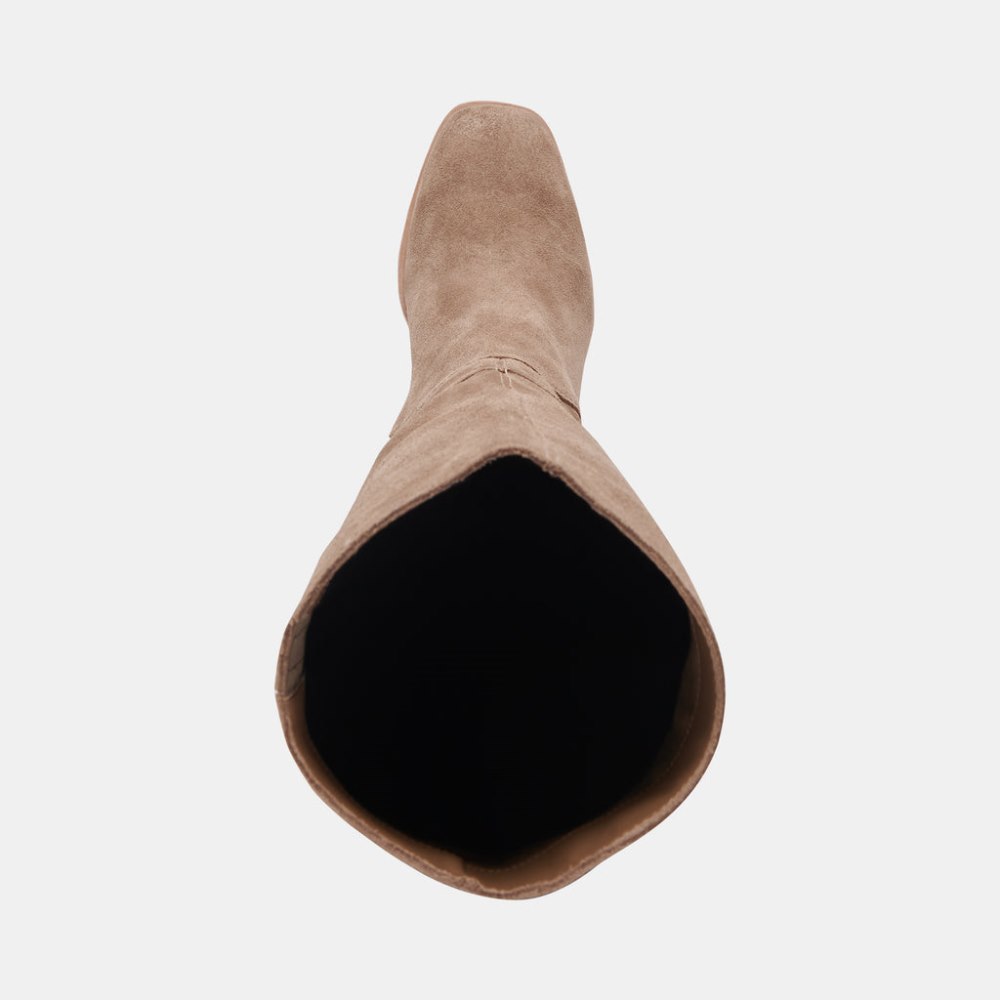 Dolce Vita Fynn Wide Calf Boots Truffle Suede