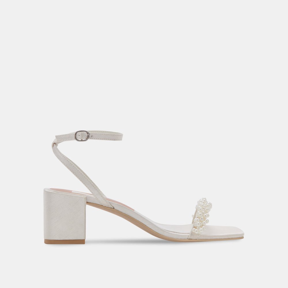 Dolce Vita Zalima Heels Vanilla Pearls