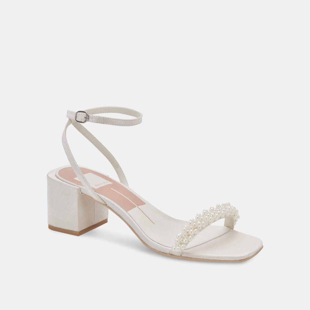 Dolce Vita Zalima Heels Vanilla Pearls