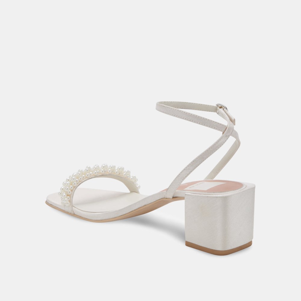 Dolce Vita Zalima Heels Vanilla Pearls