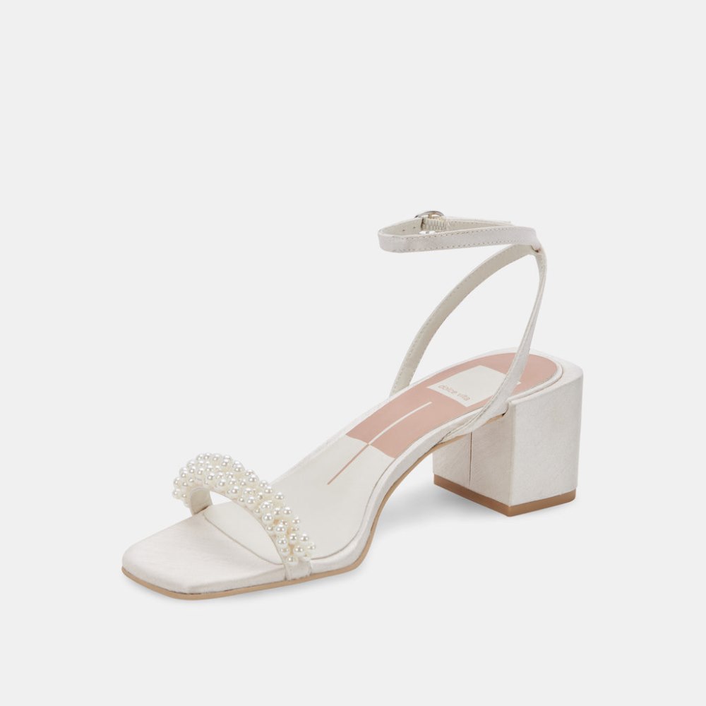 Dolce Vita Zalima Heels Vanilla Pearls