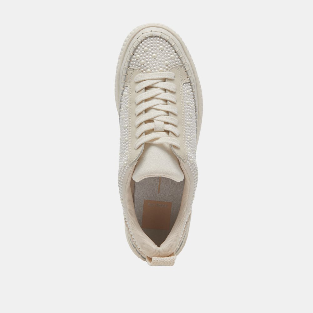 Dolce Vita Nicona Pearl Sneakers Vanilla Pearls