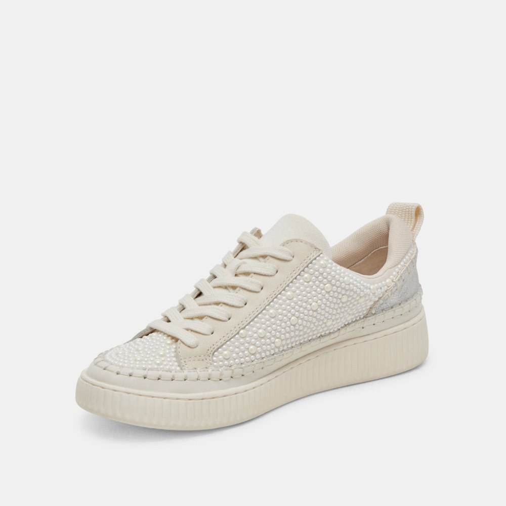 Dolce Vita Nicona Pearl Sneakers Vanilla Pearls