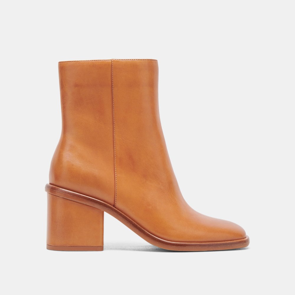 Dolce Vita Dapper Booties Tan Leather