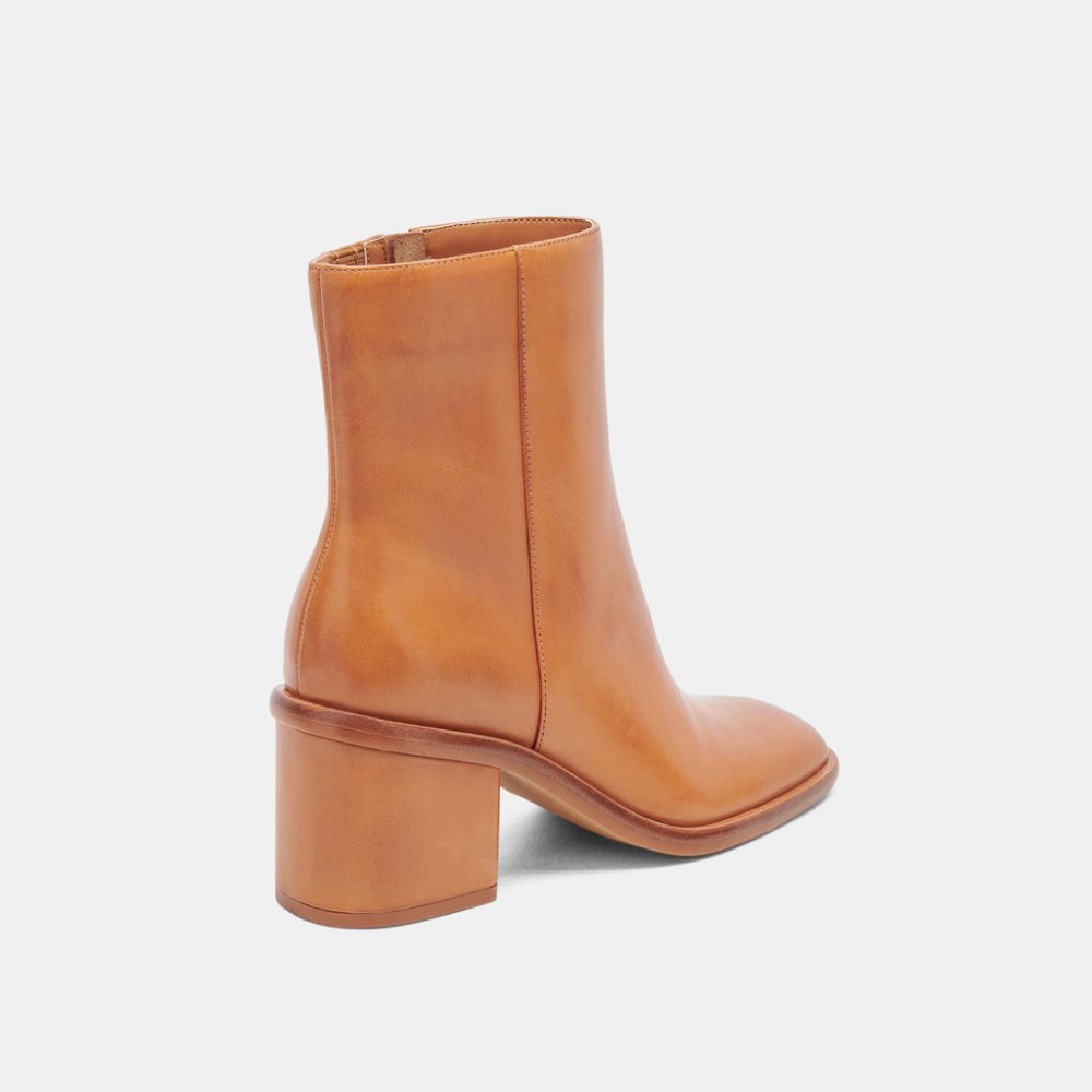 Dolce Vita Dapper Booties Tan Leather