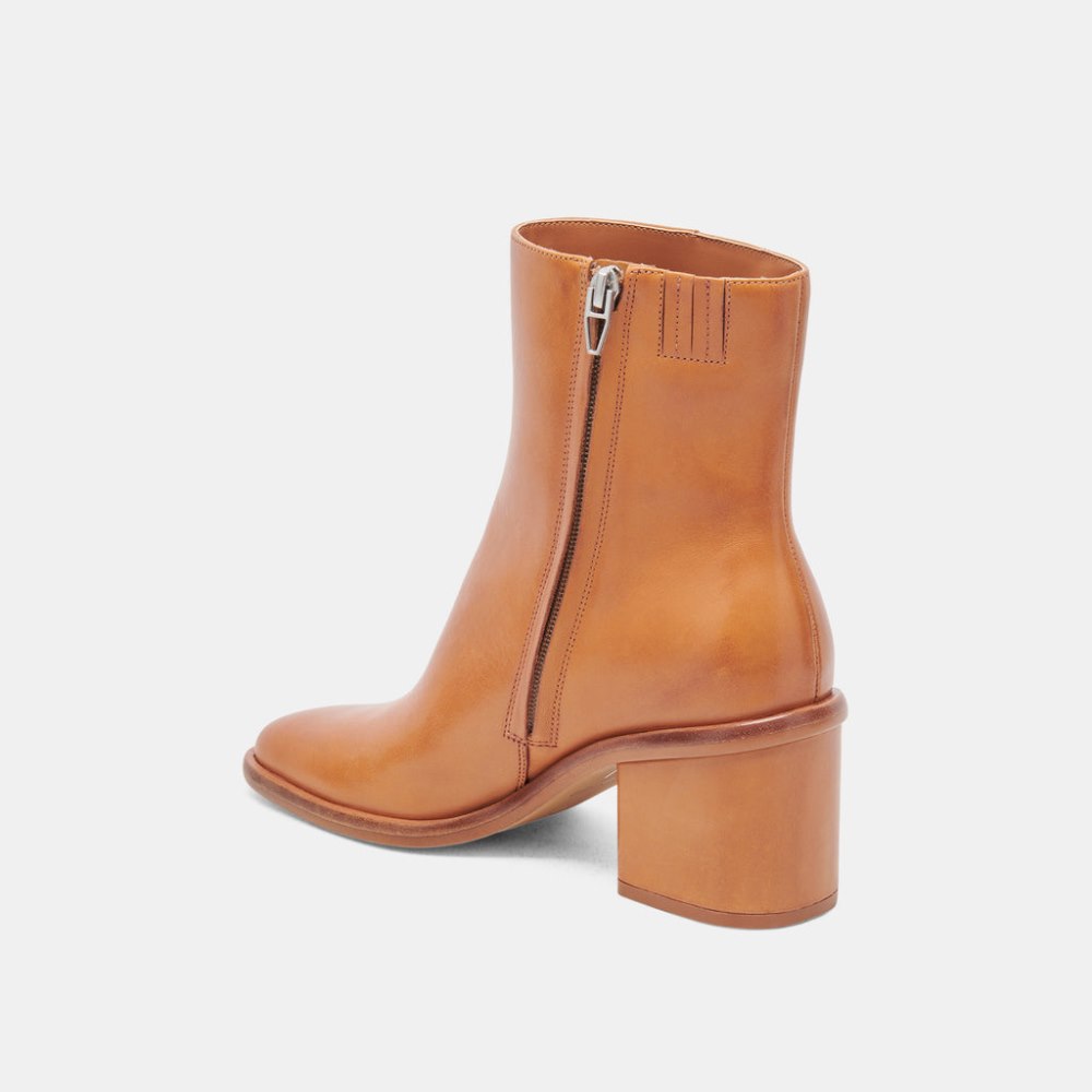 Dolce Vita Dapper Booties Tan Leather