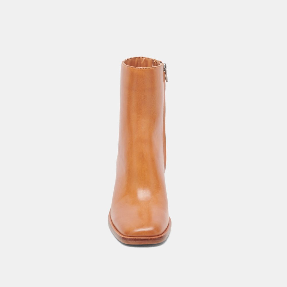Dolce Vita Dapper Booties Tan Leather
