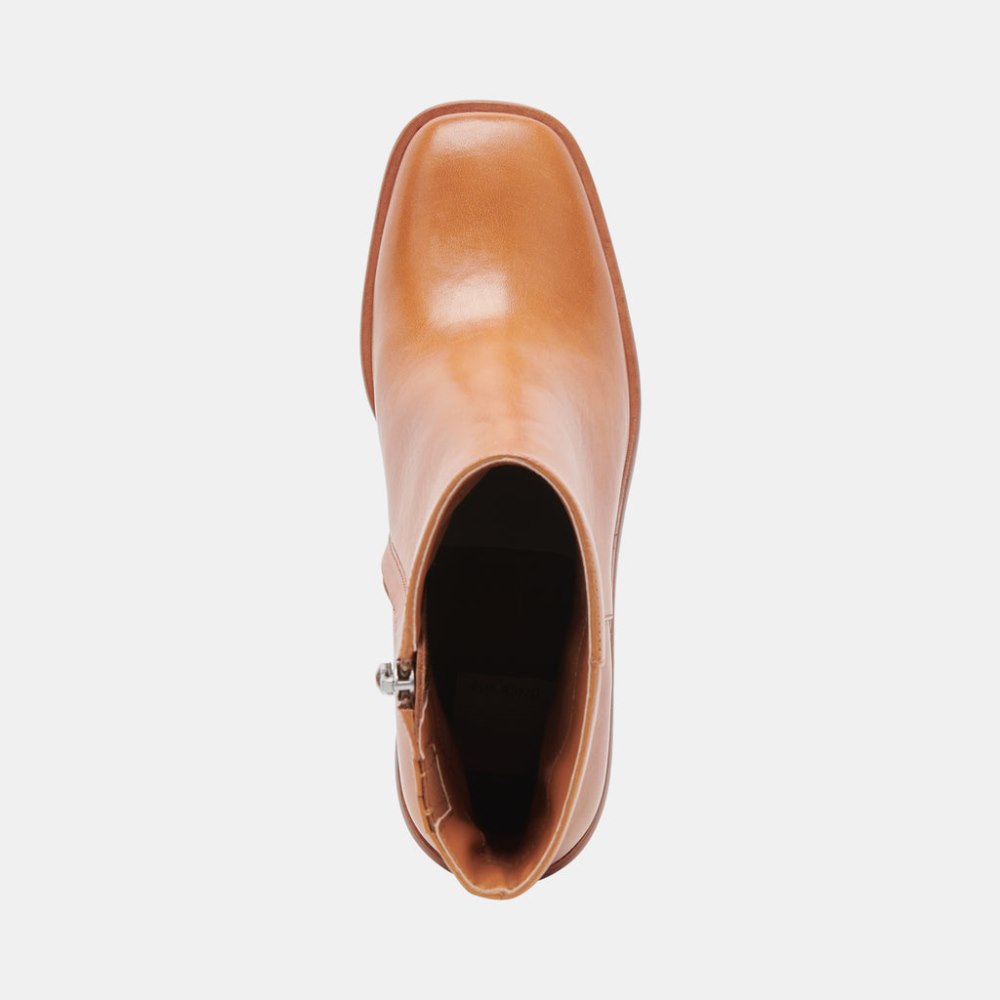 Dolce Vita Dapper Booties Tan Leather