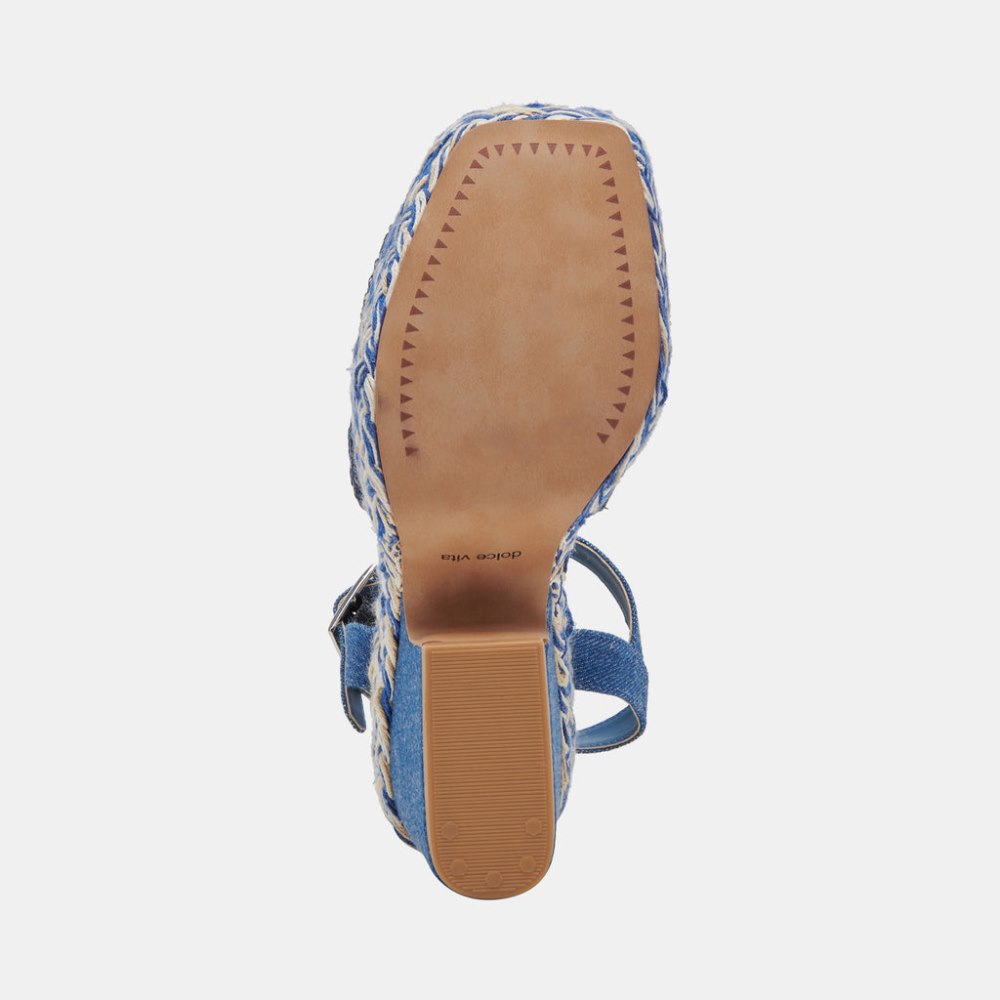 Dolce Vita Cale Heels Blue Denim