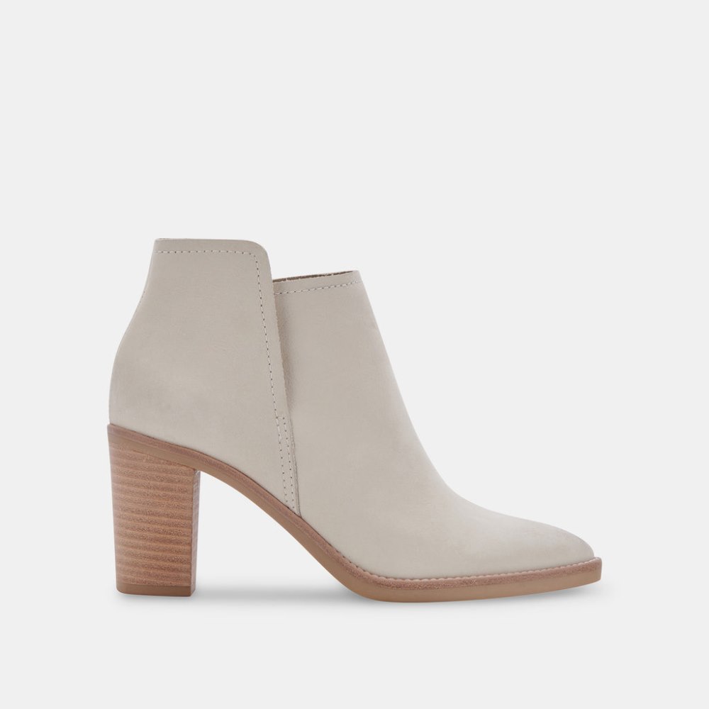 Dolce Vita Spade Booties Ivory Nubuck