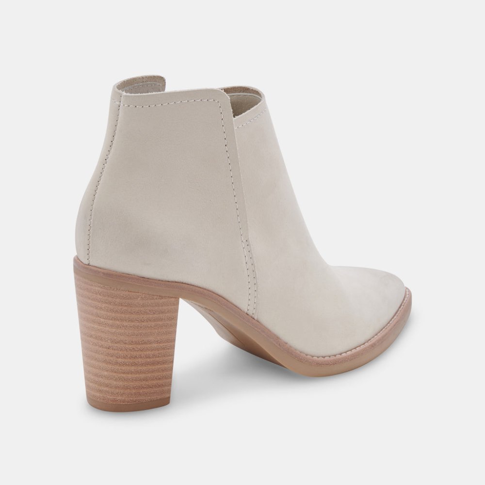 Dolce Vita Spade Booties Ivory Nubuck
