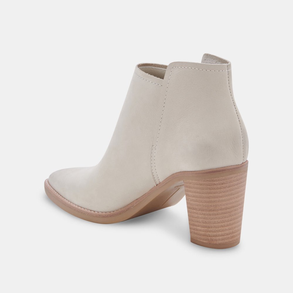 Dolce Vita Spade Booties Ivory Nubuck