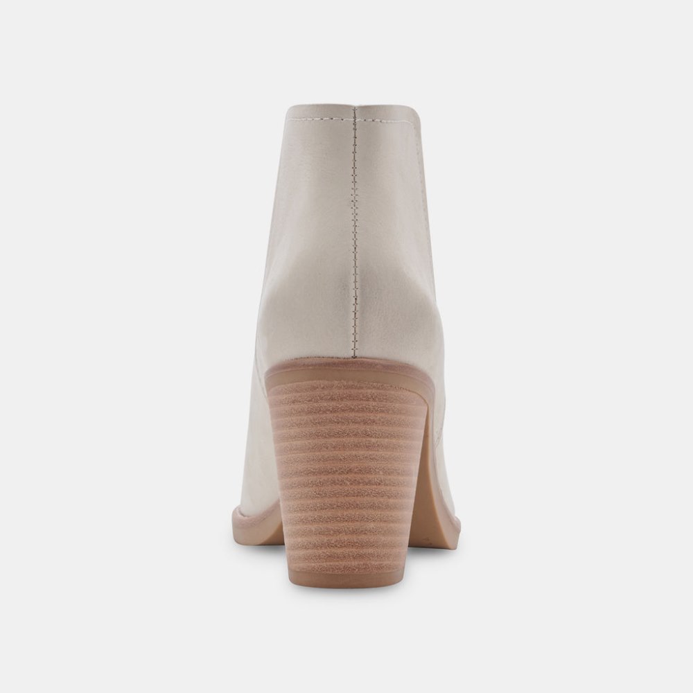 Dolce Vita Spade Booties Ivory Nubuck