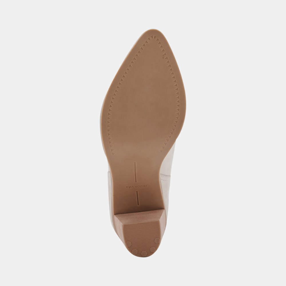 Dolce Vita Spade Booties Ivory Nubuck