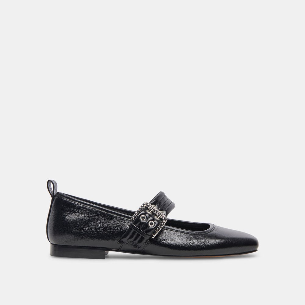 Dolce Vita Arora Ballet Flats Midnight Crinkle Patent