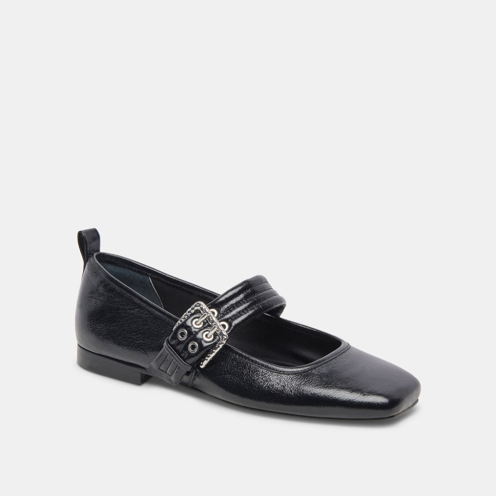 Dolce Vita Arora Ballet Flats Midnight Crinkle Patent
