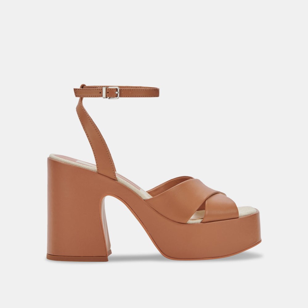 Dolce Vita Wessi Heels Caramel Leather
