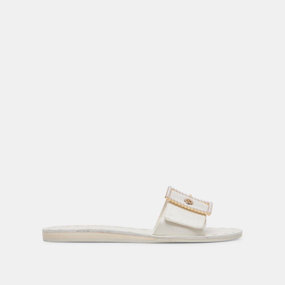 Dolce Vita Dasa Pearl Sandals Vanilla Silk