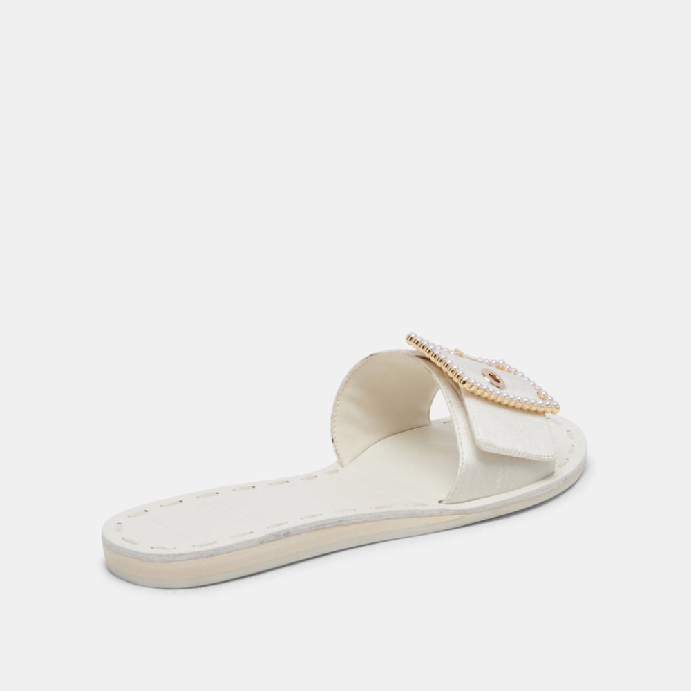 Dolce Vita Dasa Pearl Sandals Vanilla Silk