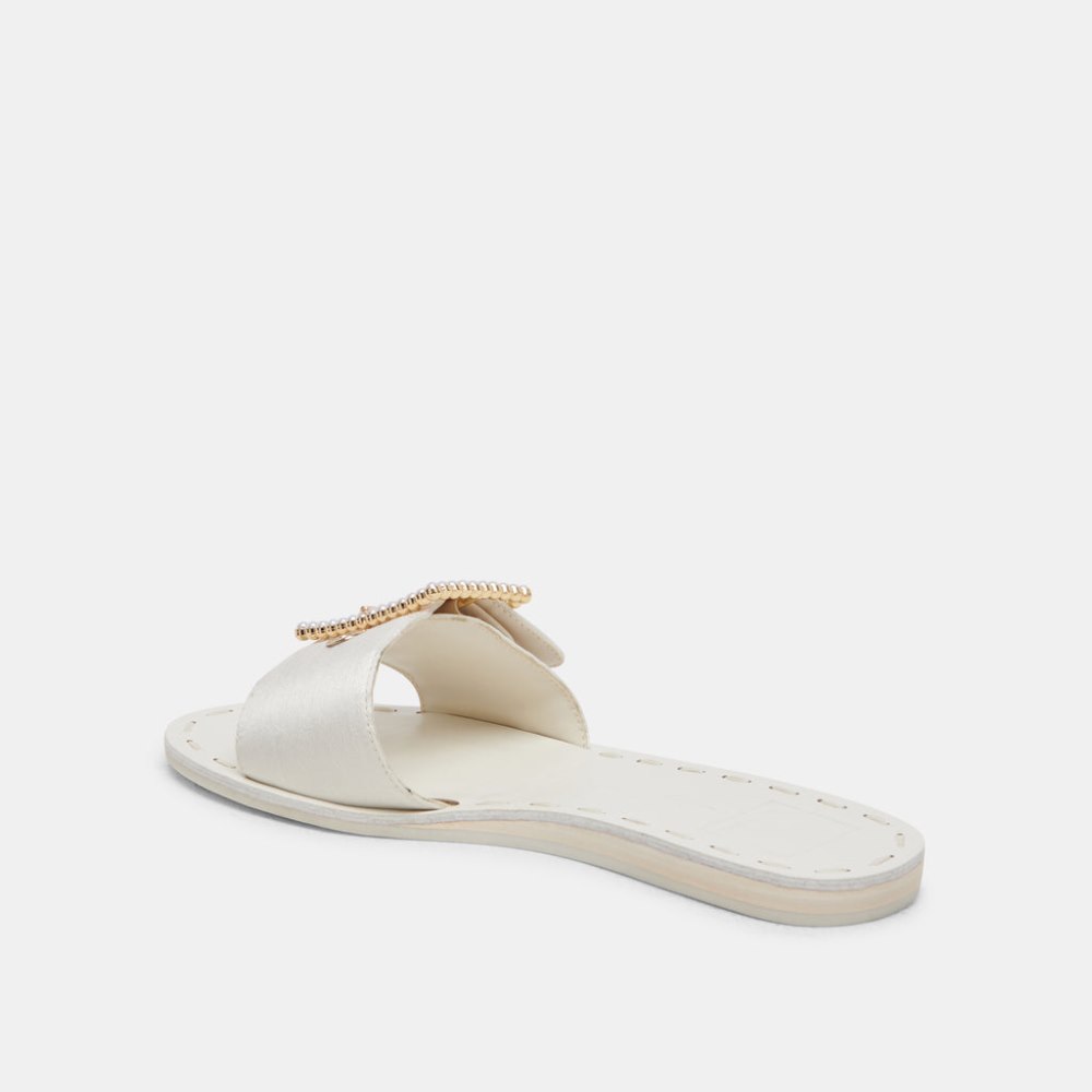 Dolce Vita Dasa Pearl Sandals Vanilla Silk