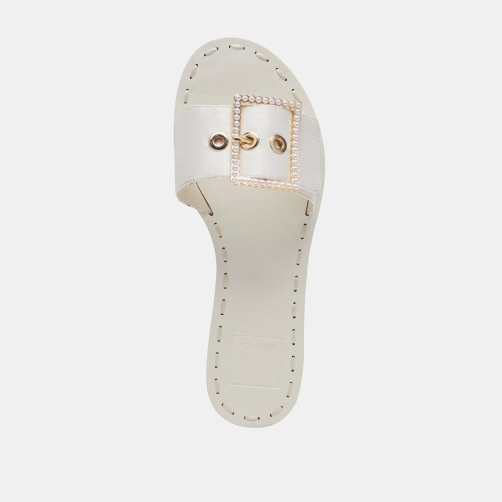 Dolce Vita Dasa Pearl Sandals Vanilla Silk