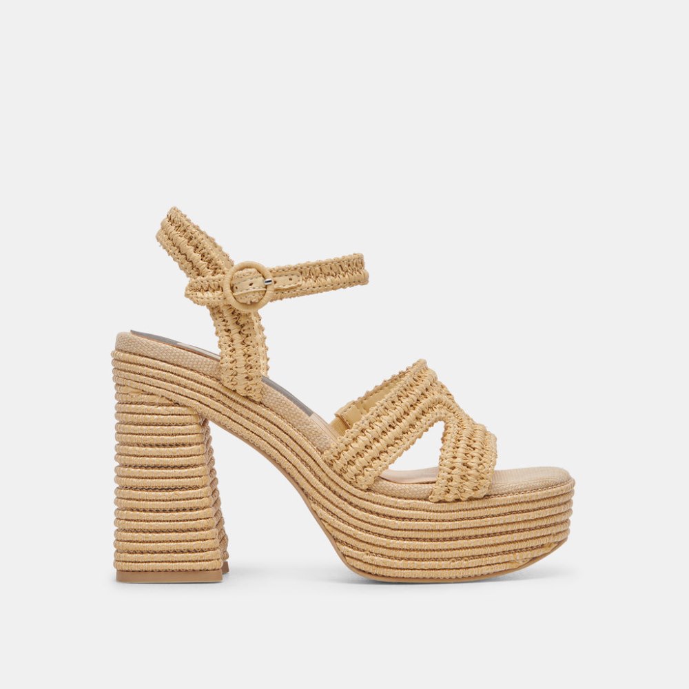 Dolce Vita Lacye Heels Natural Woven