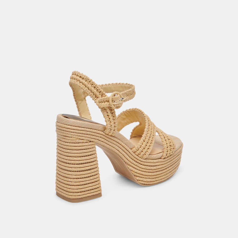 Dolce Vita Lacye Heels Natural Woven