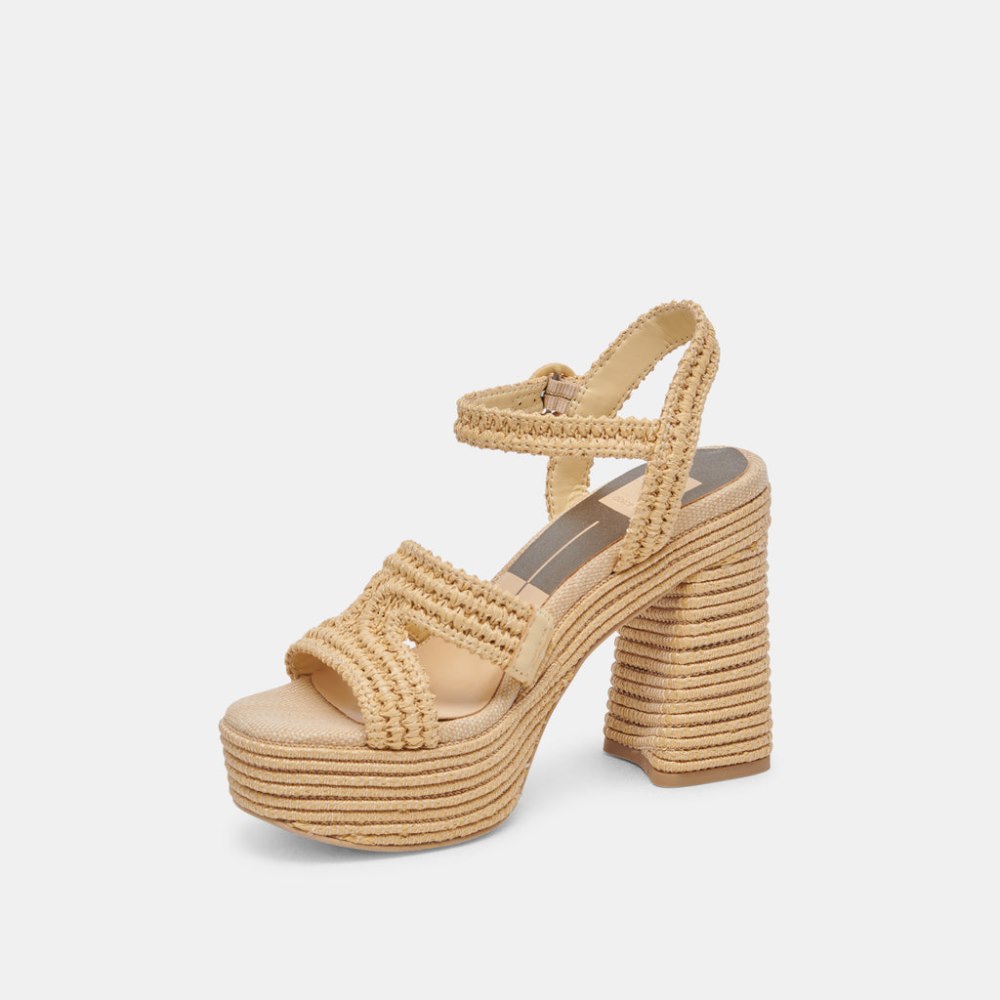 Dolce Vita Lacye Heels Natural Woven