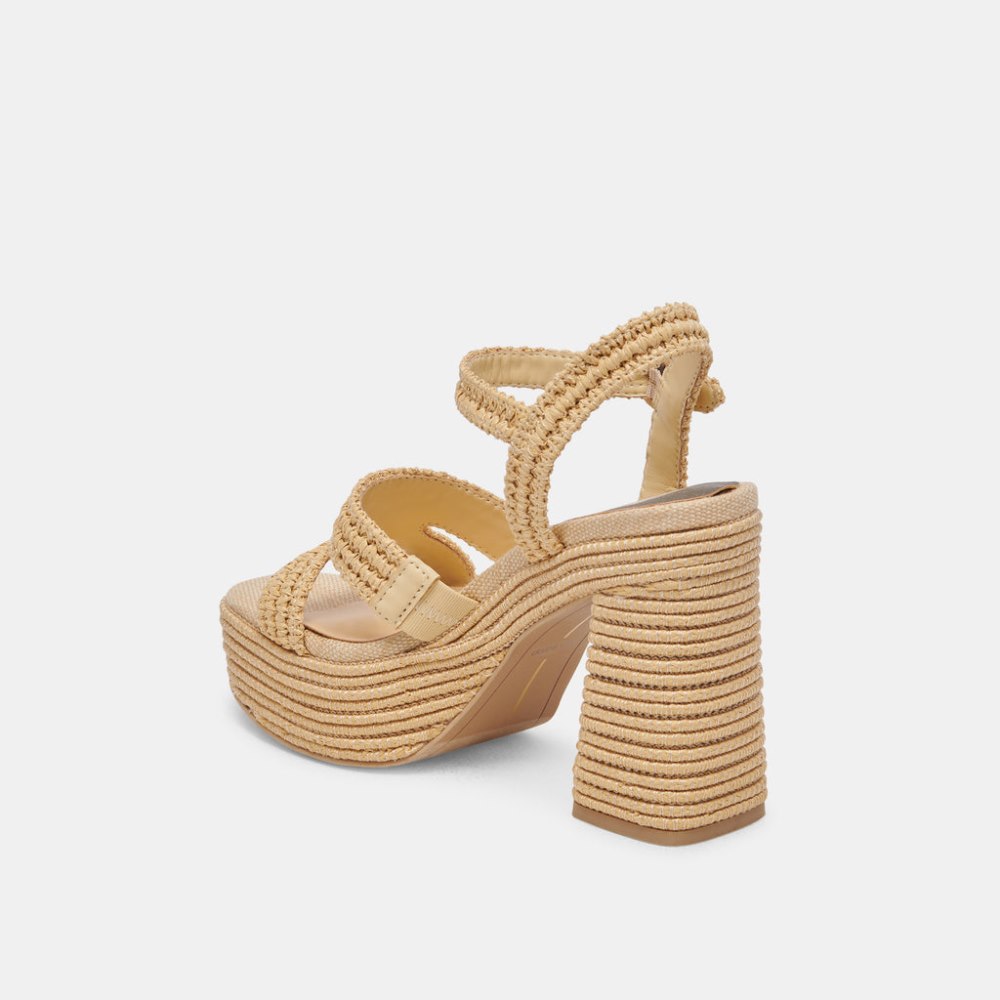 Dolce Vita Lacye Heels Natural Woven