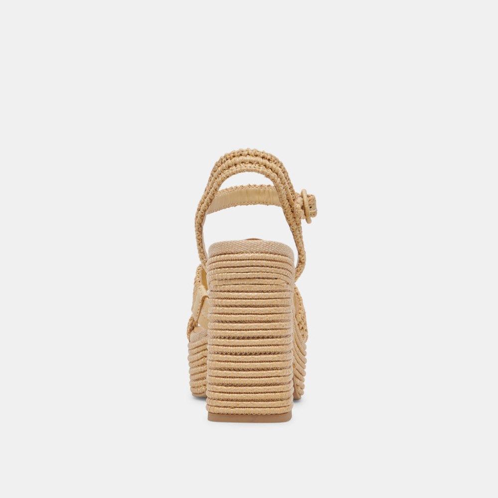 Dolce Vita Lacye Heels Natural Woven