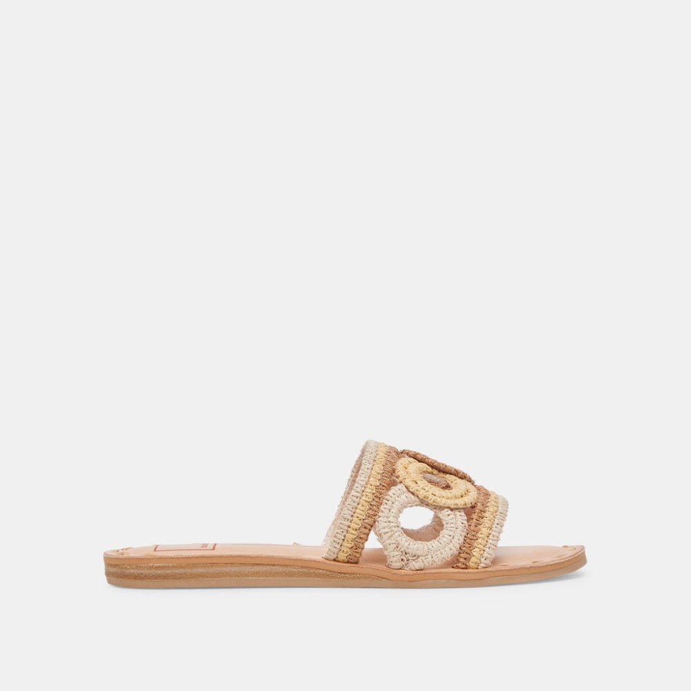 Dolce Vita Dany Sandals Natural Multi Raffia