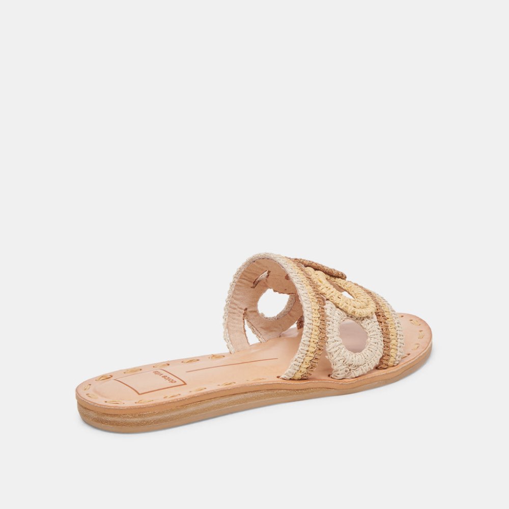 Dolce Vita Dany Sandals Natural Multi Raffia