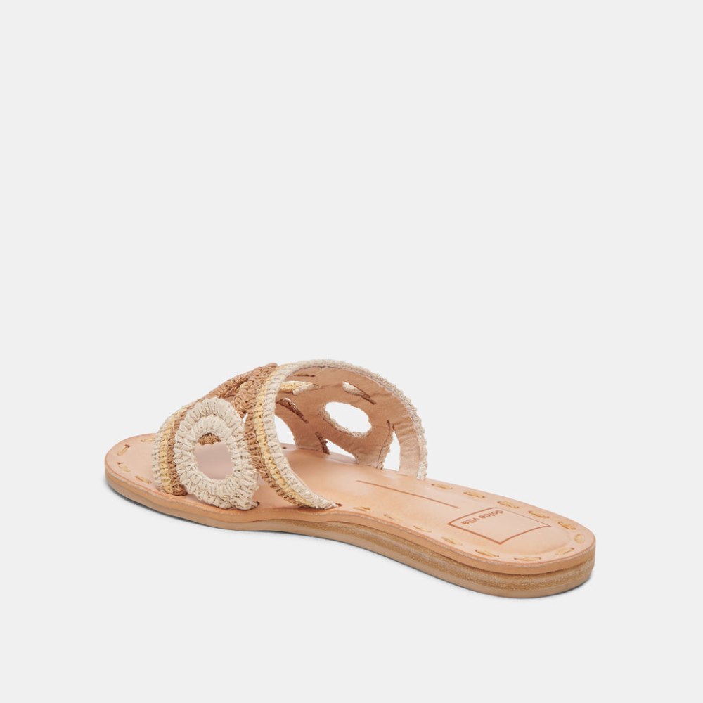Dolce Vita Dany Sandals Natural Multi Raffia