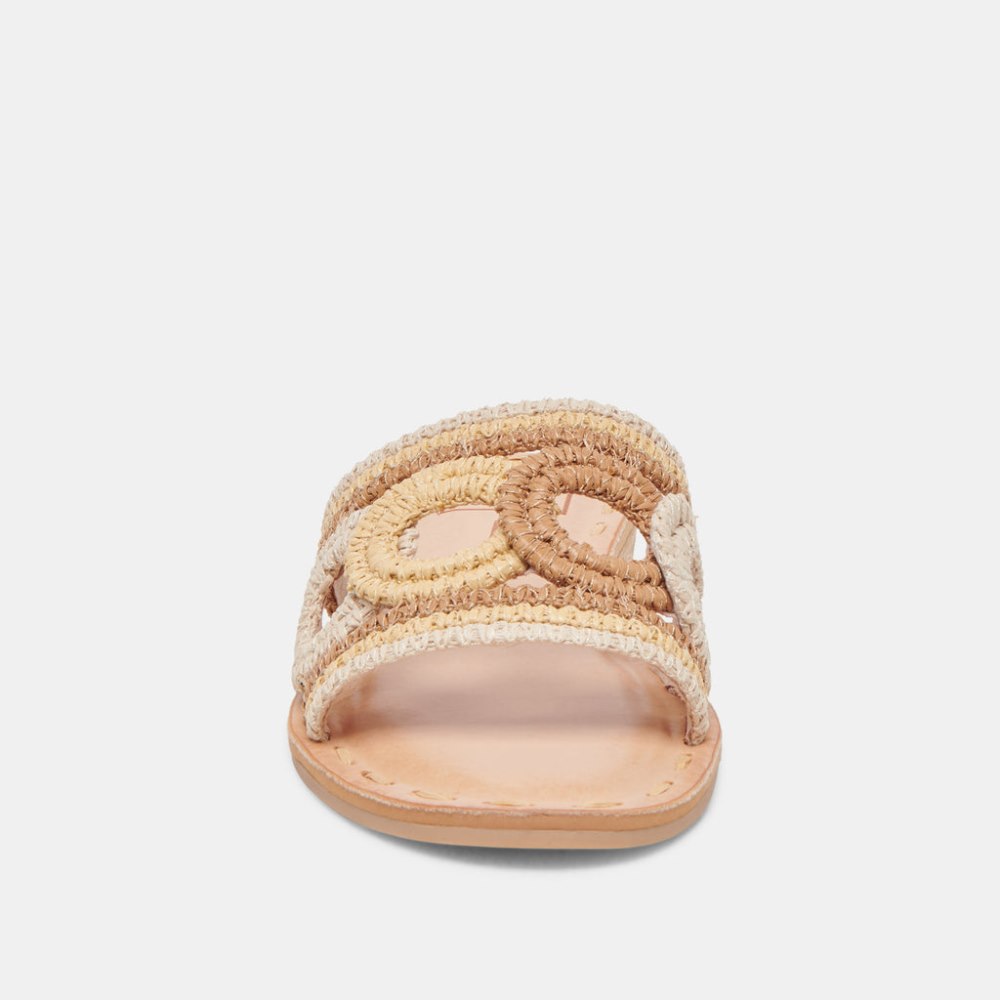 Dolce Vita Dany Sandals Natural Multi Raffia