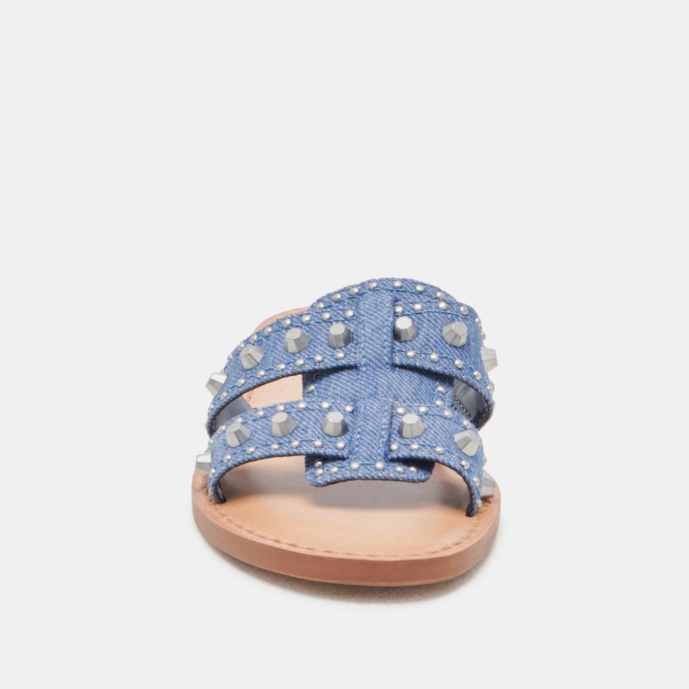 Dolce Vita Wesla Stud Sandals Blue Denim
