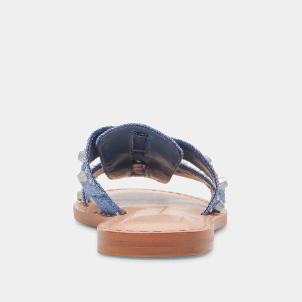 Dolce Vita Wesla Stud Sandals Blue Denim