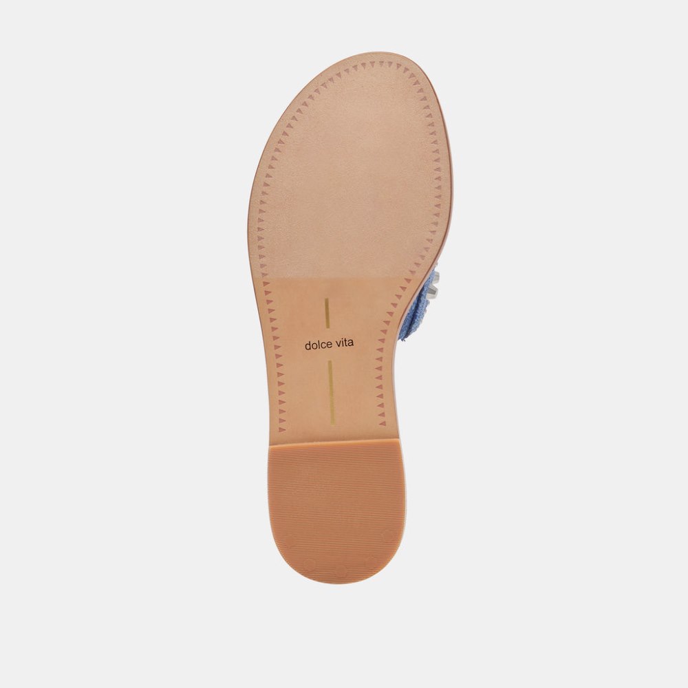 Dolce Vita Wesla Stud Sandals Blue Denim