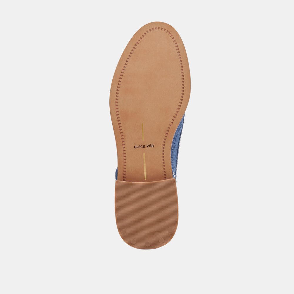 Dolce Vita Hardi Stud Loafers Blue Denim