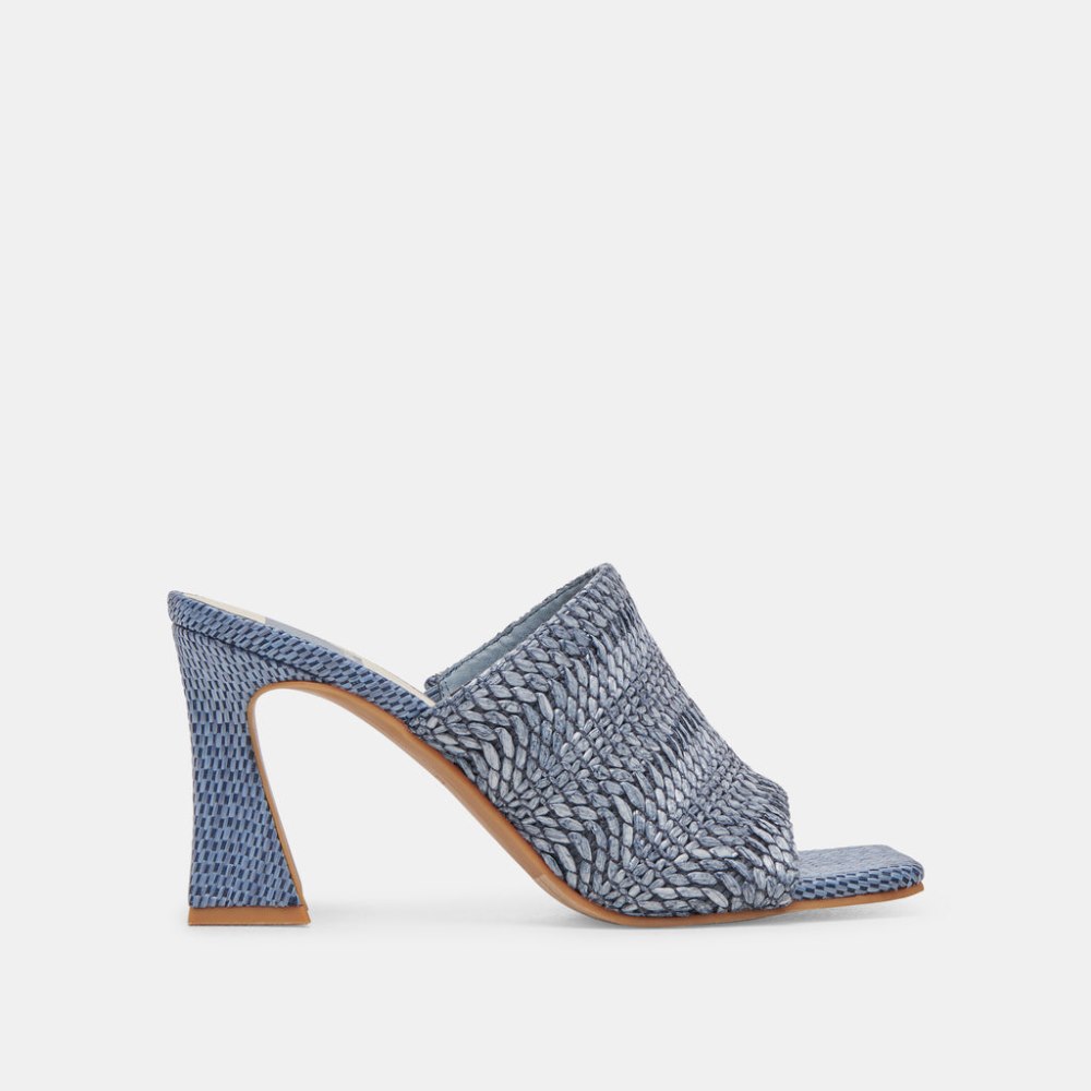 Dolce Vita Novis Heels Blue Woven