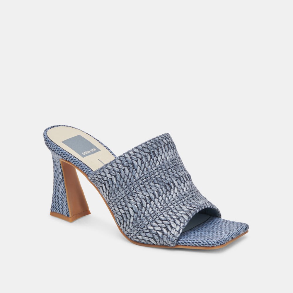 Dolce Vita Novis Heels Blue Woven