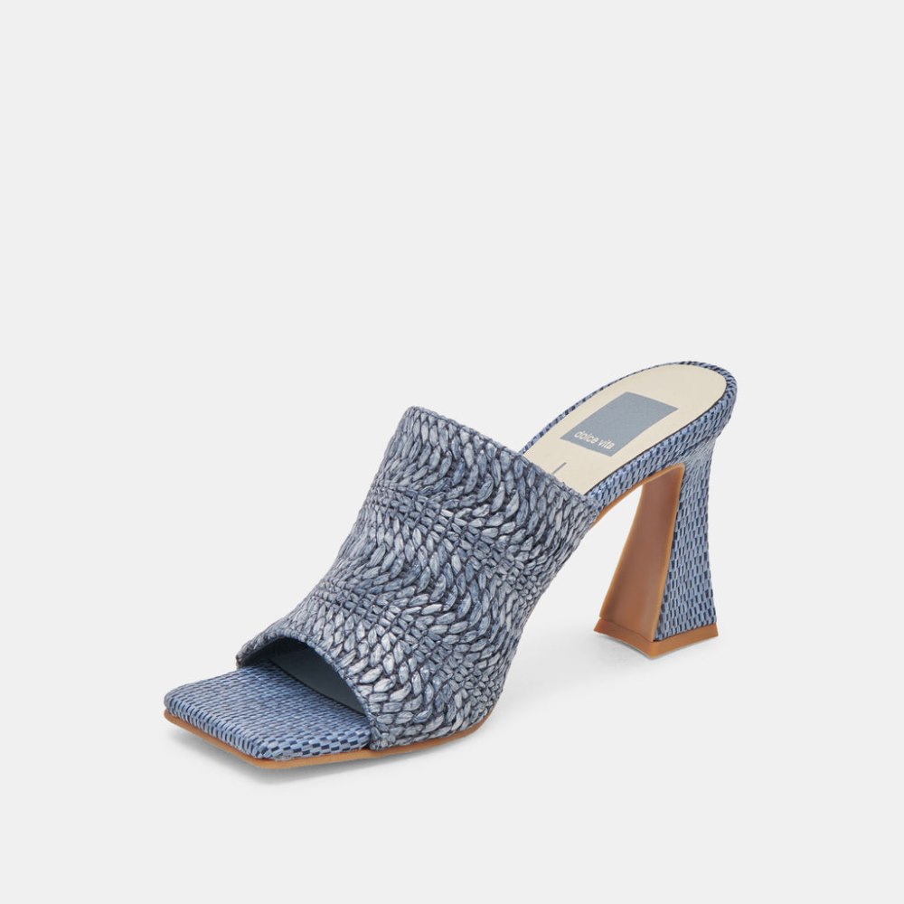 Dolce Vita Novis Heels Blue Woven