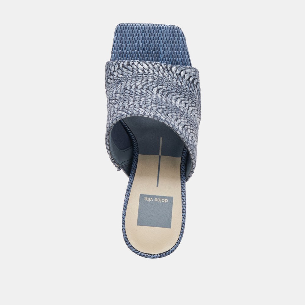 Dolce Vita Novis Heels Blue Woven