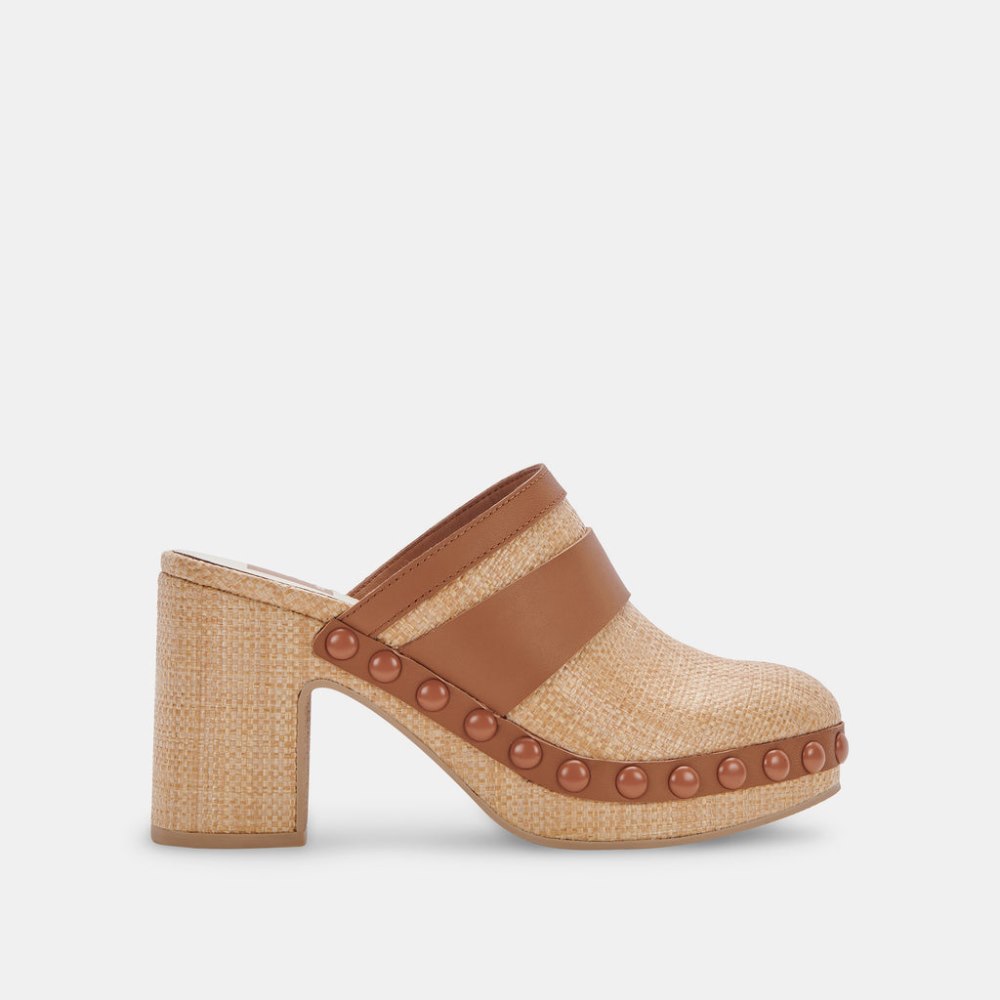 Dolce Vita Carmac Heels Lt Natural Raffia