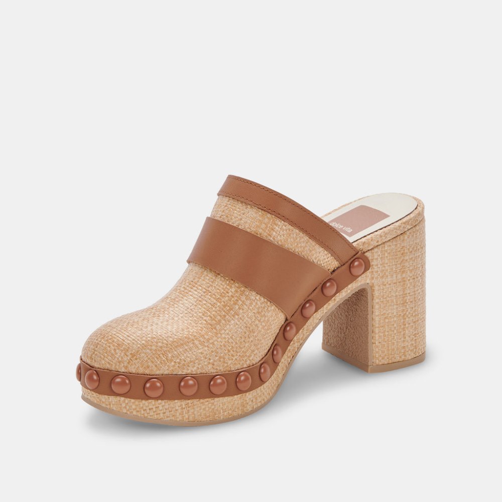 Dolce Vita Carmac Heels Lt Natural Raffia