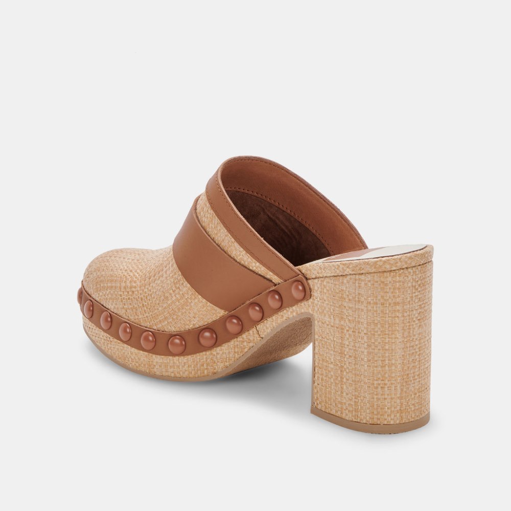 Dolce Vita Carmac Heels Lt Natural Raffia