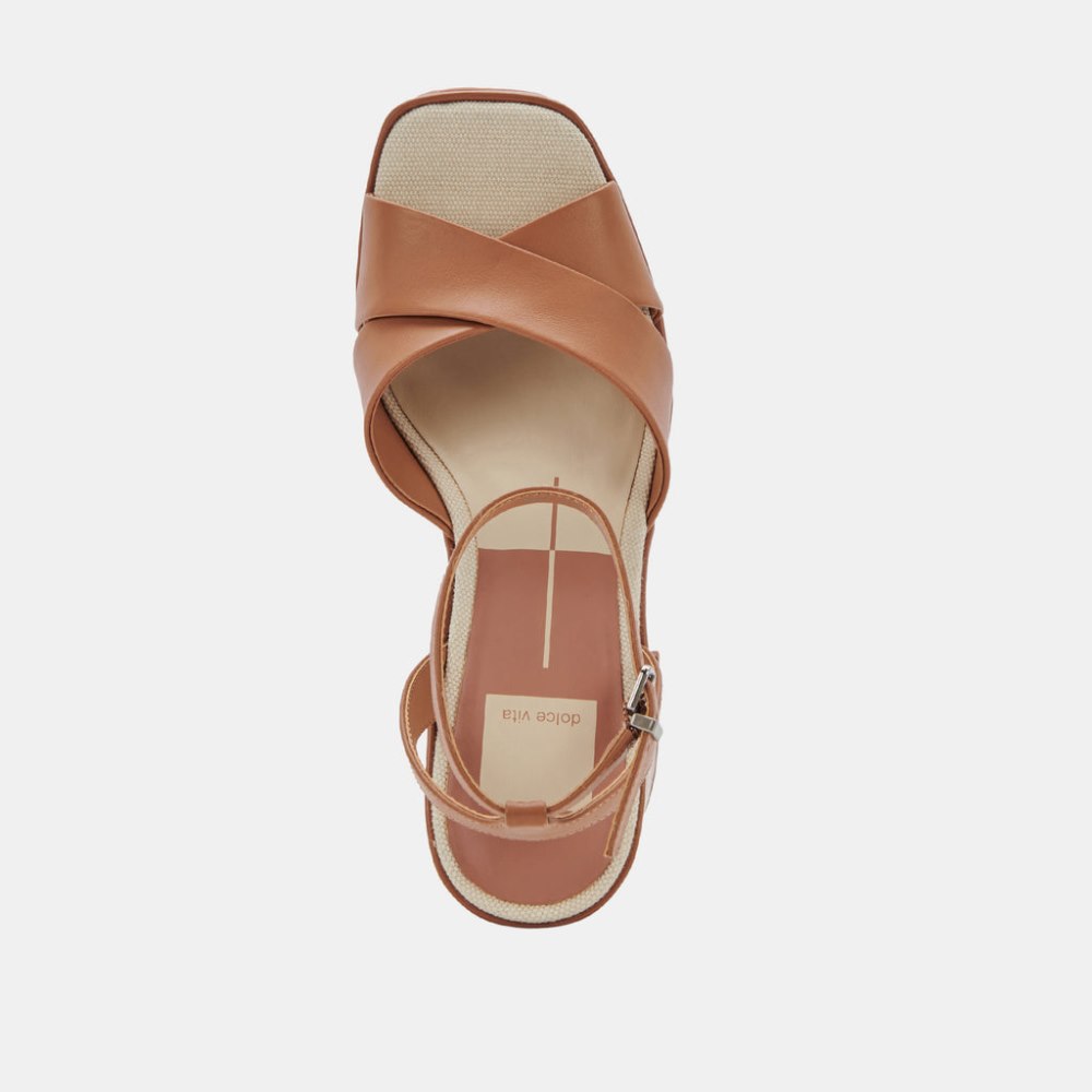 Dolce Vita Wessi Heels Caramel Leather