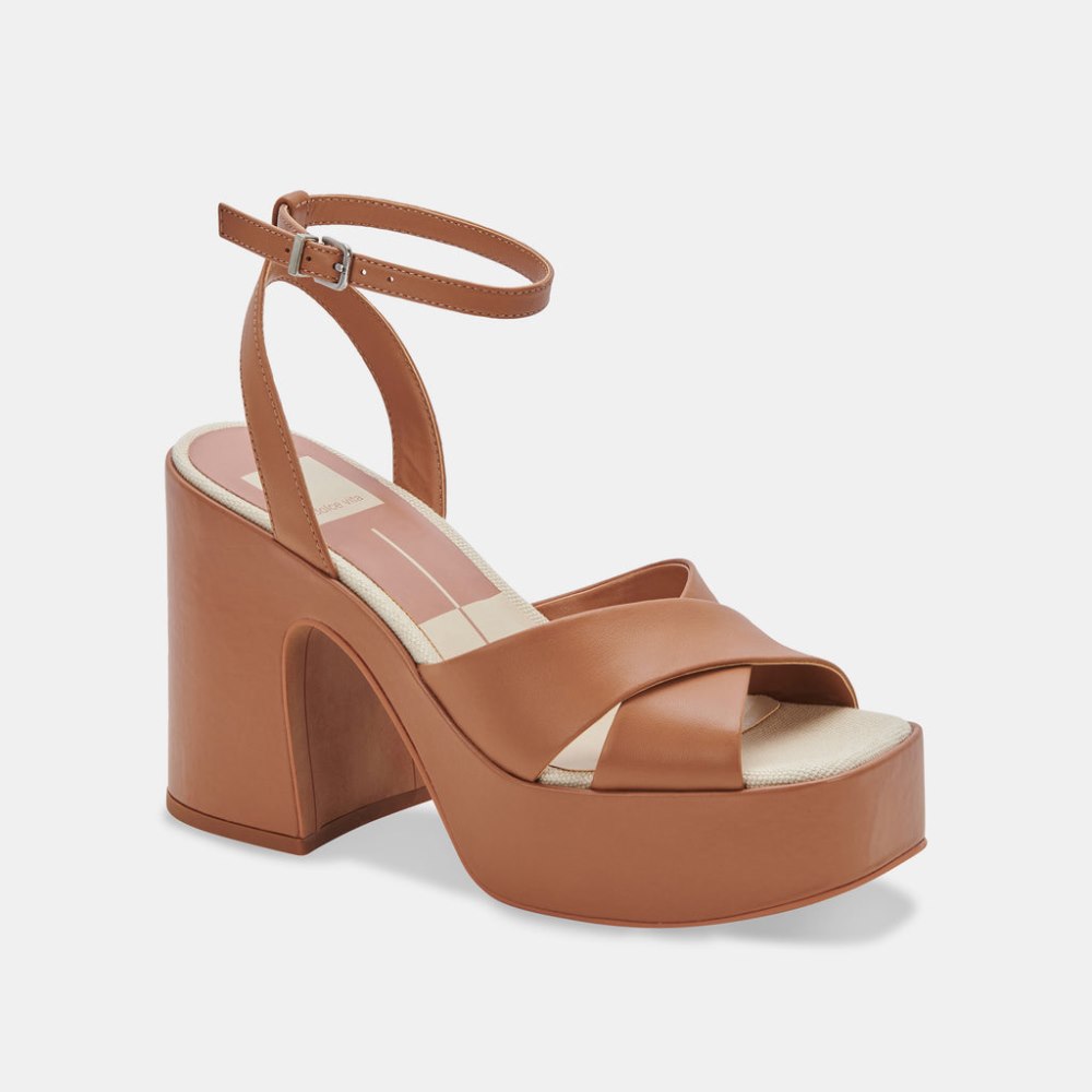 Dolce Vita Wessi Heels Caramel Leather