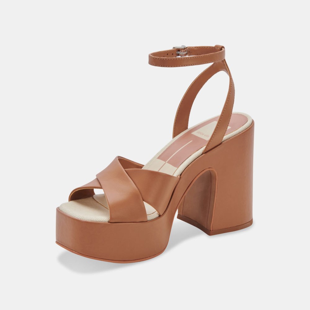 Dolce Vita Wessi Heels Caramel Leather